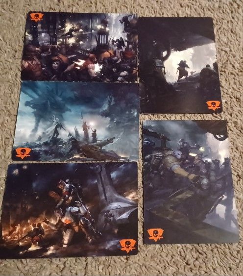 Warhammer 40,000 5 Card Junbo Numbered Set Lot Art Comic Game