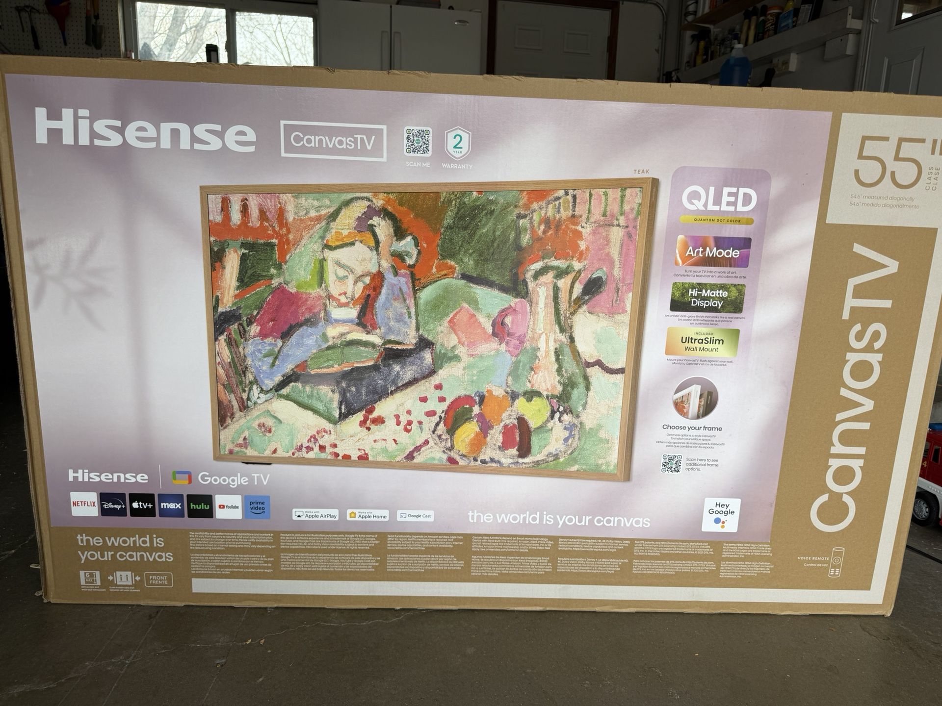Hisense 55" Canvas TV 55S7N - NEW