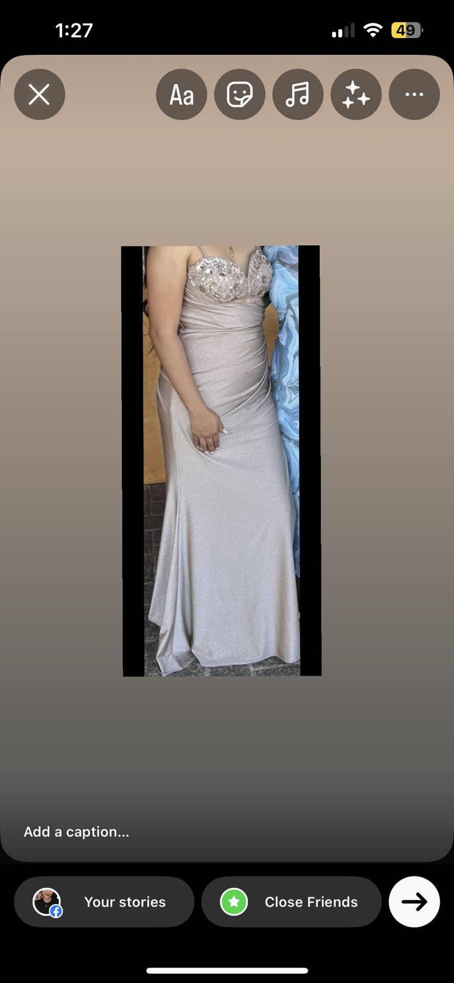 Beige Long Dress