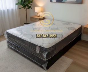NEW QUEEN SIZE MATTRESS AND BOX SPRING - 2PC