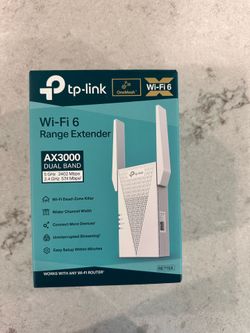 TP‑Link AX3000 WiFi 6 Range Extender – $40
