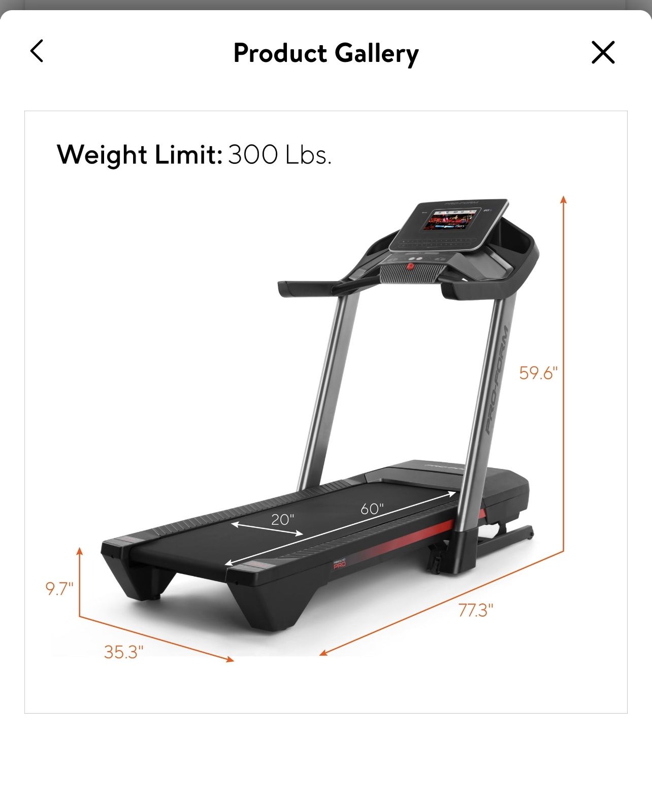 Proform Pro 2000 Smart Treadmill