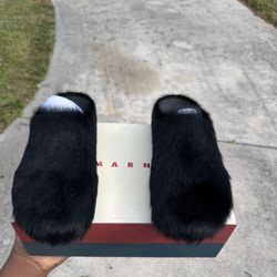 Black Marni Slides 