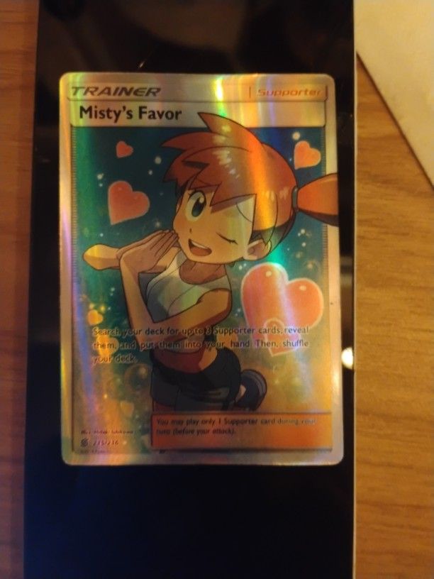 2019 Pokemon Trainer " Misty's Favor " Pokemon United Minds , Rare
