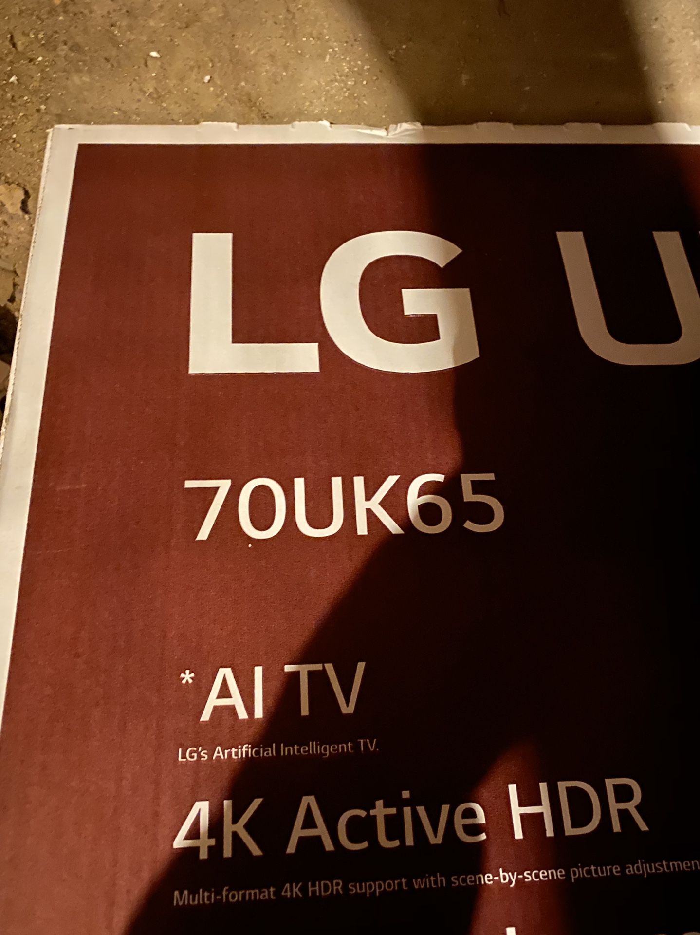 Free LG smart TV 4K scream crock