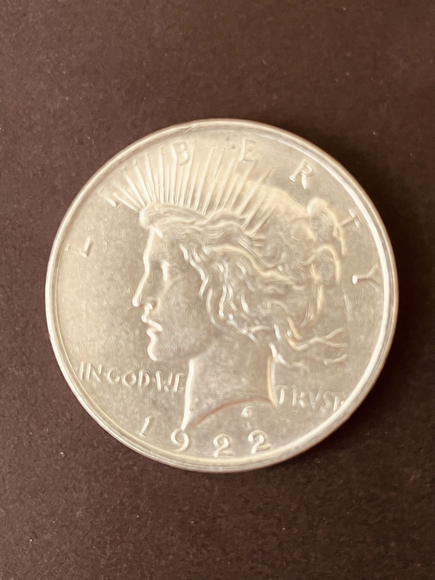 1922 Peace Silver Dollar 90% $1 Coin