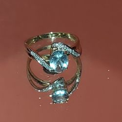 14k ring with stones