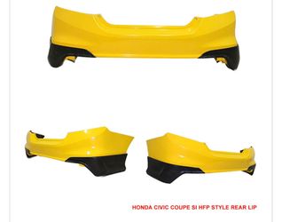 2012-2013 Honda Civic Coupe Si Only HF-P Style Rear Aprons Lip PU