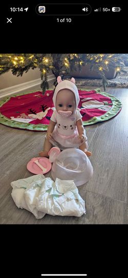 Baby Doll And Stroller Set 