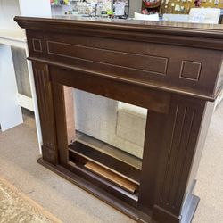 Brown Fireplace Mantle New Fully Assembled 