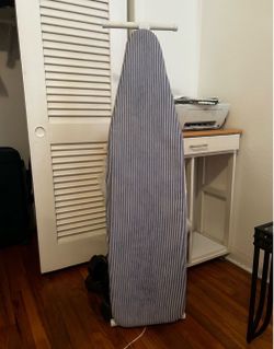 Ironing Board with Navy Striped Cover