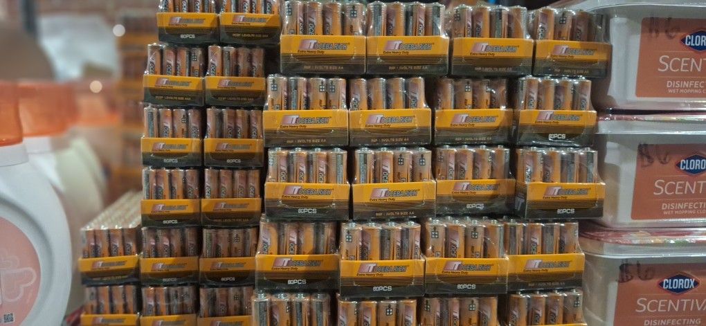 Batteries AAA AND AA available 