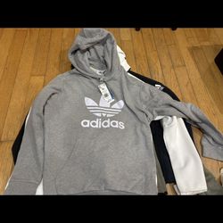 New 3 Adidas Hoodies, 2 Crew Sweater XL    Nike Bike Jersey Vest Jacket Jordan weights sneakers Giants Jets Mets Knicks Yankees 