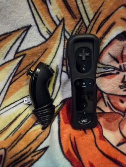 Black Nintendo Wii Remote with Motion Plus