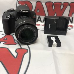Canon EOS Rebel T7 DSLR Camera w/ 18-55mm Lens & Charger 11056836