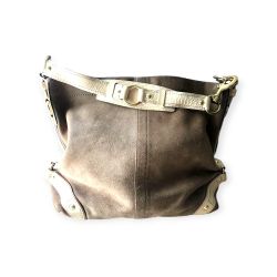 Vintage Coach Shoulder Bag Suede & Snake Skin 