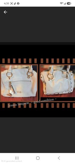 Jessica Simpson White Handbag