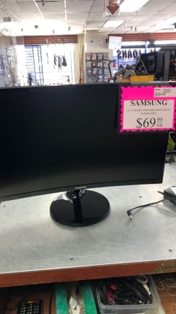 1003 Samsung LC24F390FHNXZA 24” Curved 1080p 60HZ Monitor W/Power Cord 584007