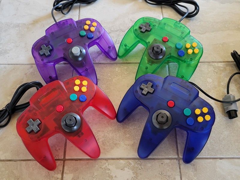 N64 Controllers - Nintendo 64 Joystick - Rumble Pak - Memory Card
