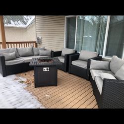 Patio Furniture With Fireplace