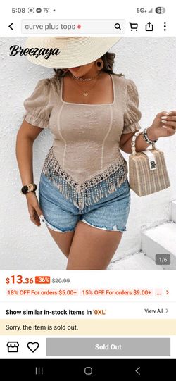 $5 SHEIN BLOUSE PLUS SIZE 1X