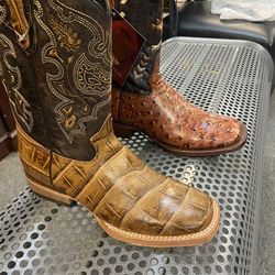 Botas Vaqueras De Piel Para Hombre 