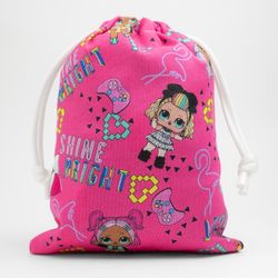 LOL Surprise Doll Birthday Fabric Gift Bags, Set of 10