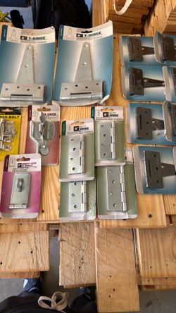 Assorted Tower Bolt Hinges Hardware 