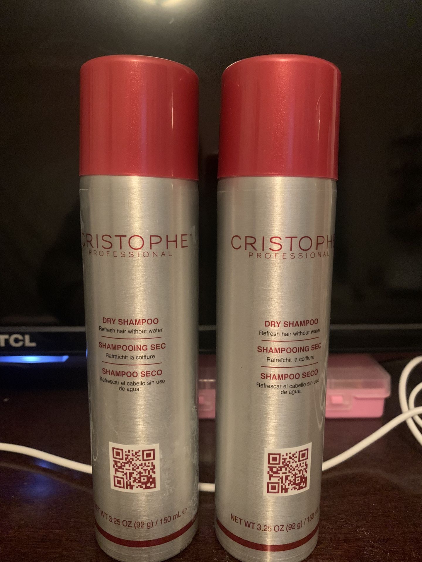 5 HAIR Cristophe Professional DRY SHAMPOOS CONDITIONERS MOUSSE 