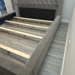  Grey Cal King Bed 
