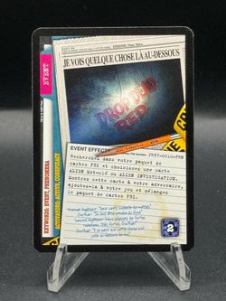 1997 The X-Files #2 Je Vois Quelque Chose La Au-Dessous French Promo Card