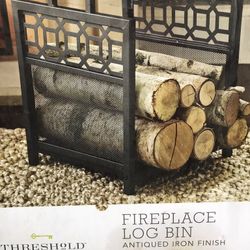 New Fireplace Log Bin - Threshold