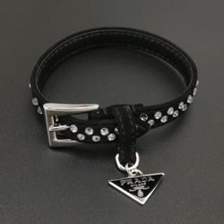 Prada Leather Logo Bracelet