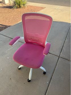 Pink office chair