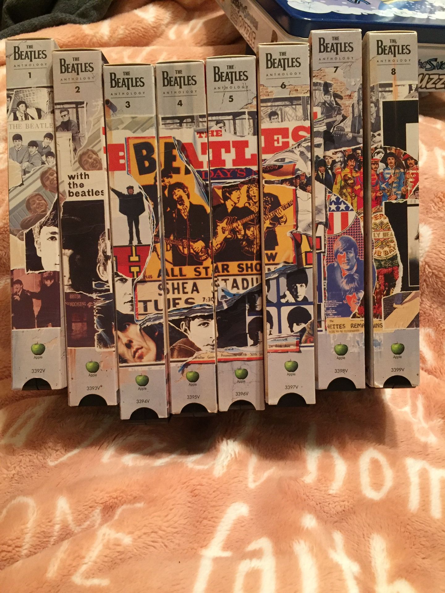 The Beatles Anthology 1-8 VHS tapes