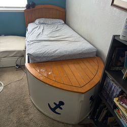 Kids twin bed with trundle bed