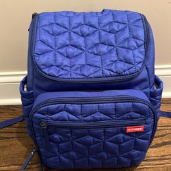LIKE NEW Skip Hop Diaper Backpack (blue)