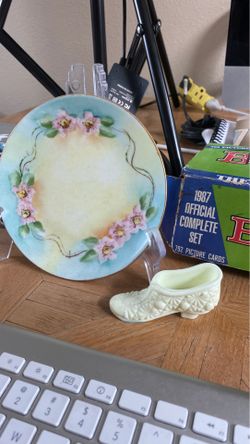 Antique shoe and plate