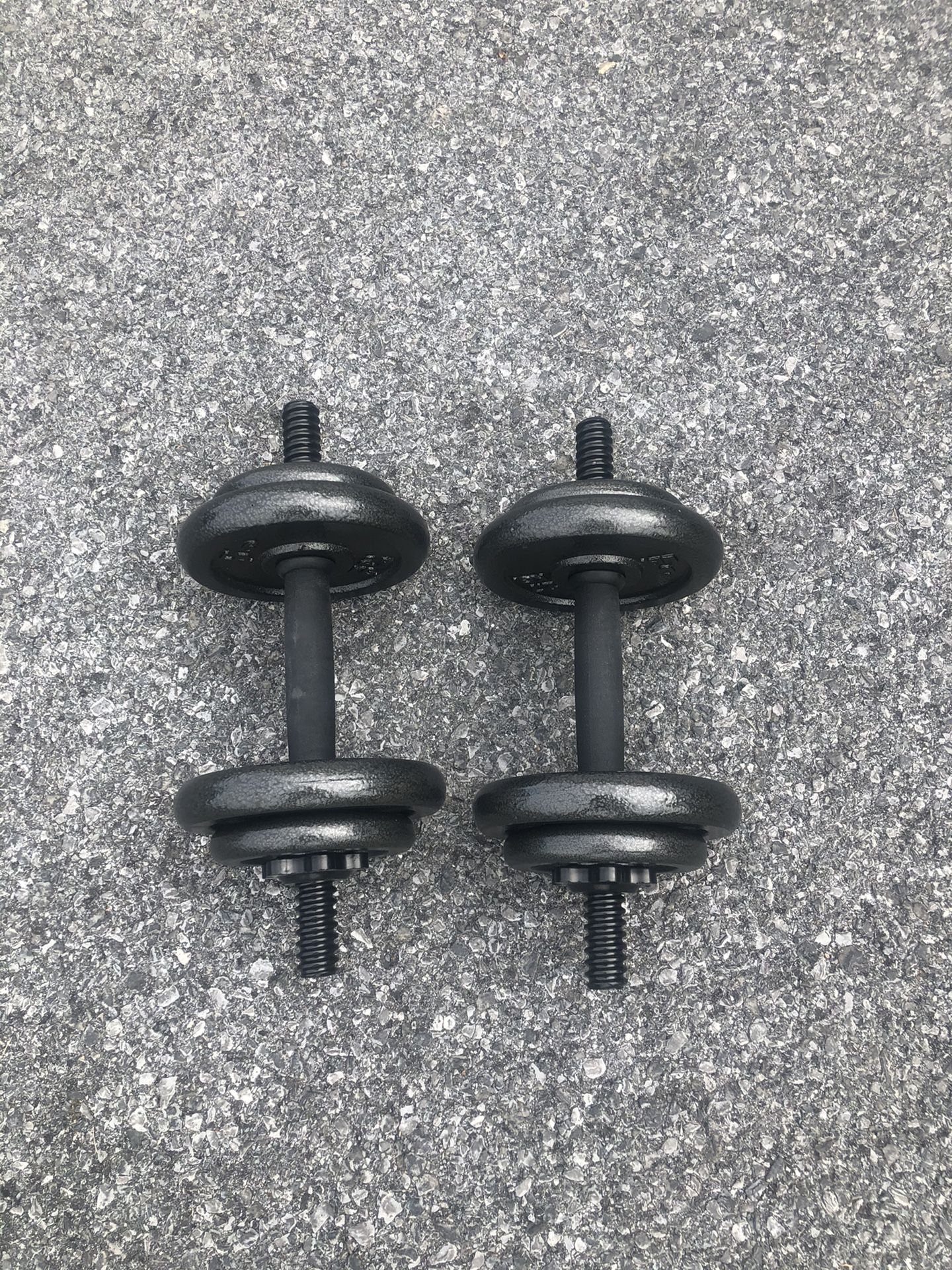 40lb Adjustable Cast Iron Dumbbell Set