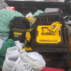 DeWalt Back Pack And Tool Pouch And 20v Brushless Xr