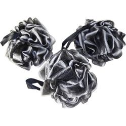 Bamboo Fiber Loofah Sponge by Rolling Beauty Shower Body Scubber (3 Pack)