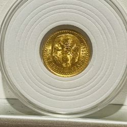 2.5 Pesos Mexican Gold Coin | Real Gold | .900 Fin