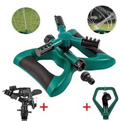 Lawn Sprinkler Automatic 360 Degree Rotating Sprinklers Lawn Irrigation System Oscillating Rotary High Impact Sprinkler System for Lawns Garden Yard O