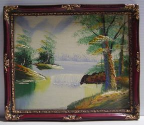 Beautiful painting in ornate frame