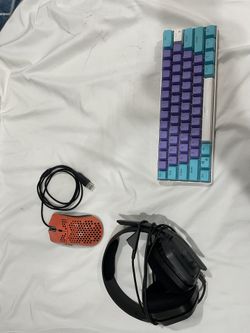 60% Keyboard Honeycomb Mouse A10 Headset Bundle