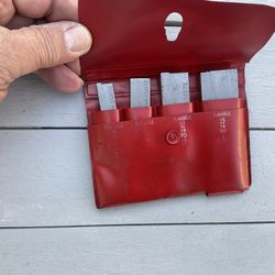 Starrett Adjustable Parallel Set, 1-#154D, 1-#154C, 1-#154B, And 1-#154A.
