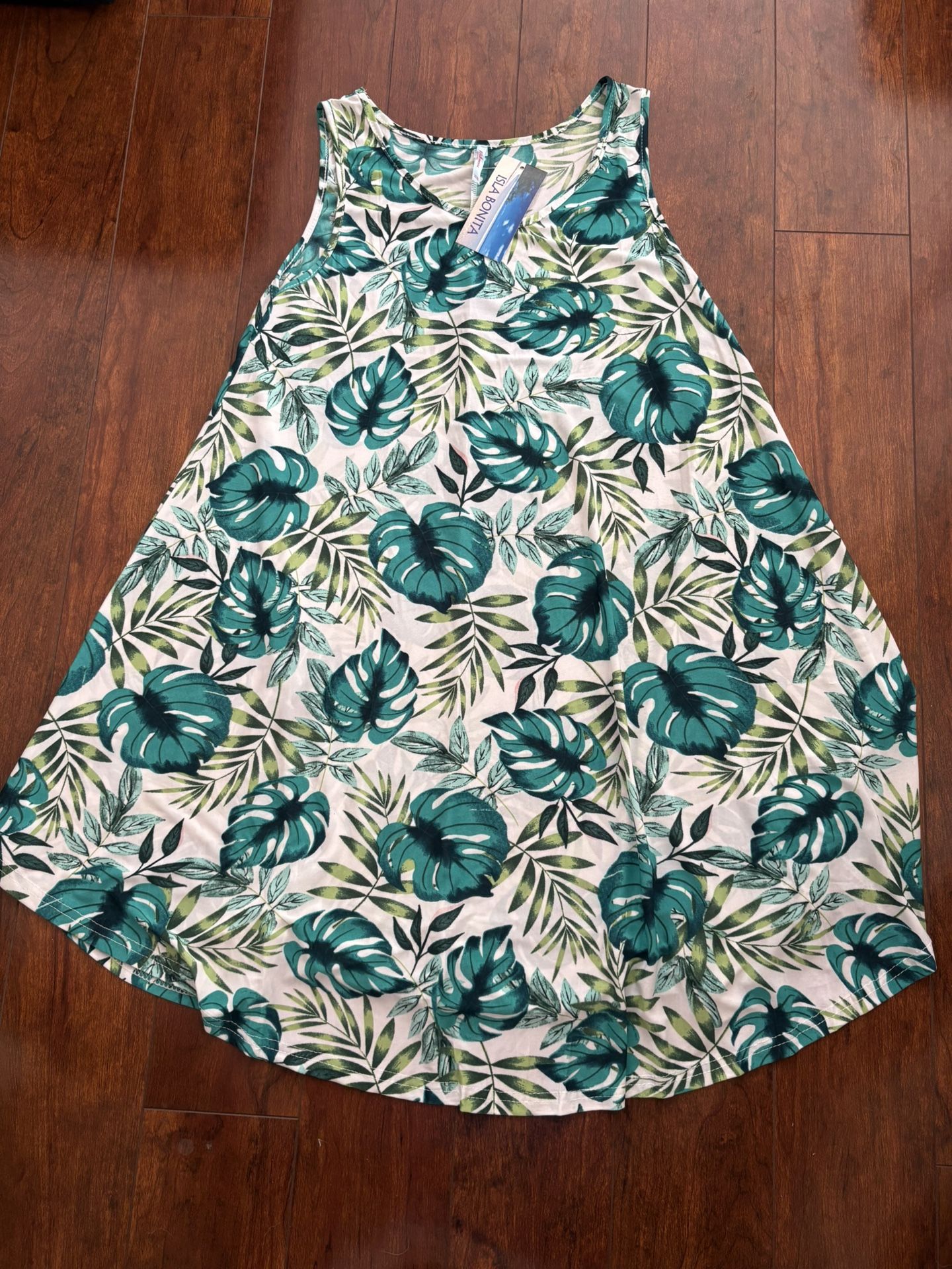BRAND NEW Old Navy Green Leaf A-Line Skirt
