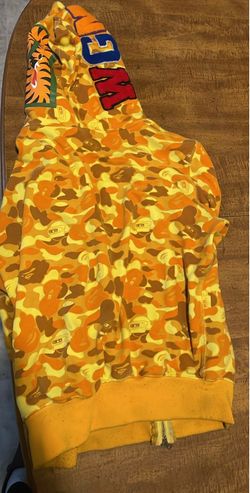 BAPE Yellow Camo Full-Zip Hoodie