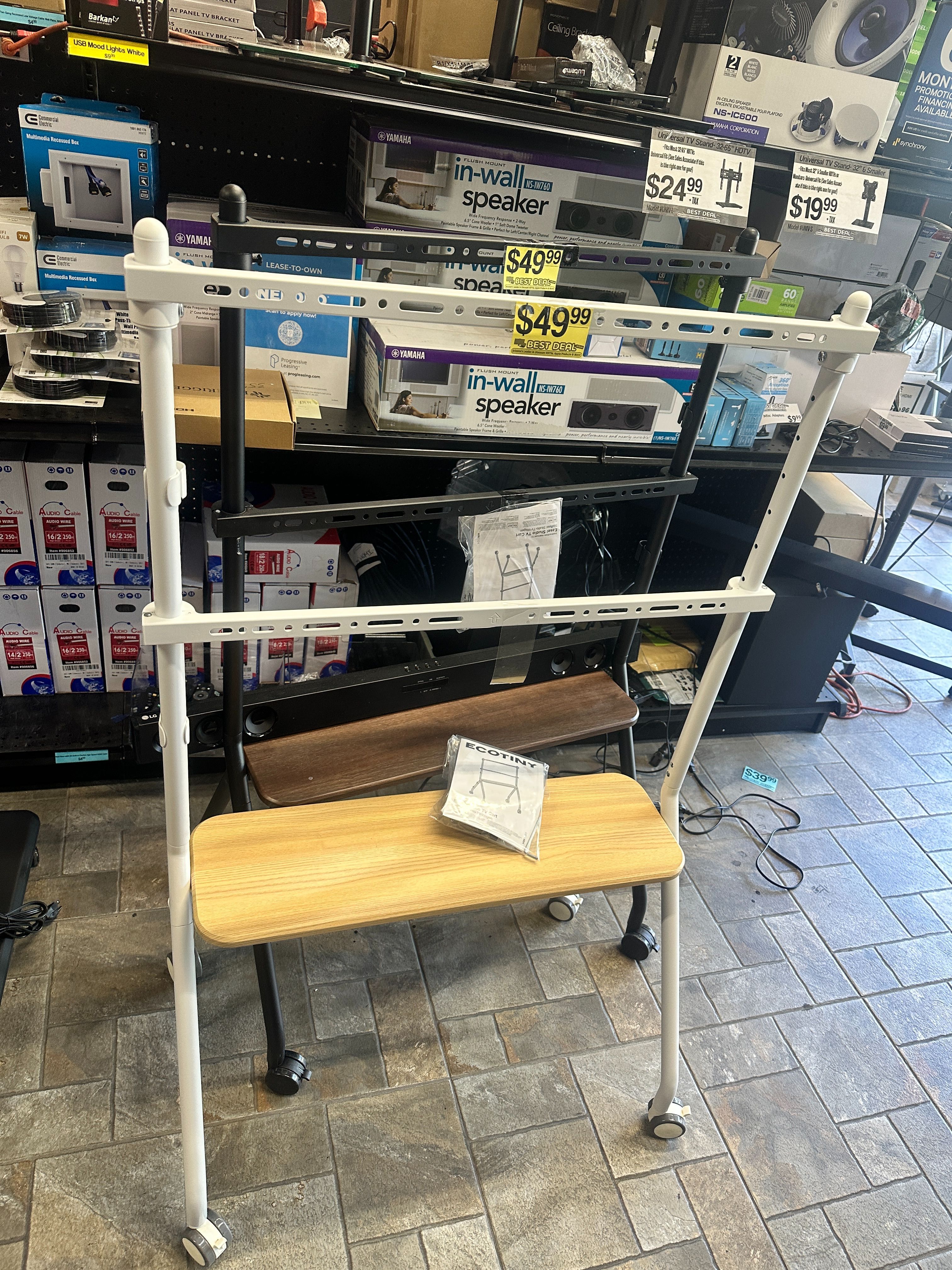HUGE SALE 🏷️Fully Assembled TV Carts & Stands — Starting at Just $29!