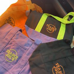Viral Trader Joe’s Tote Bags 🧡💜💚